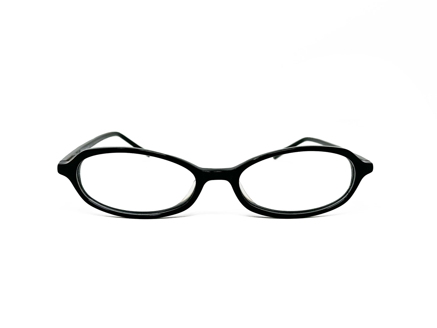 Bela Vista oval, acetate, optical frame. Model: 0404. Color: F/BLK C03 - Black. Front view.