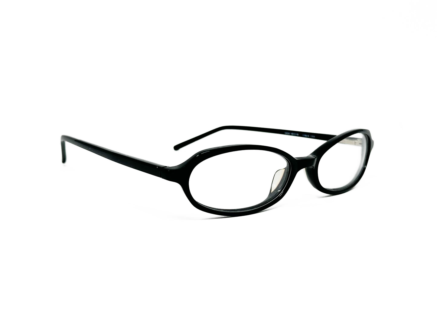 Bela Vista oval, acetate, optical frame. Model: 0404. Color: F/BLK C03 - Black. Side view.