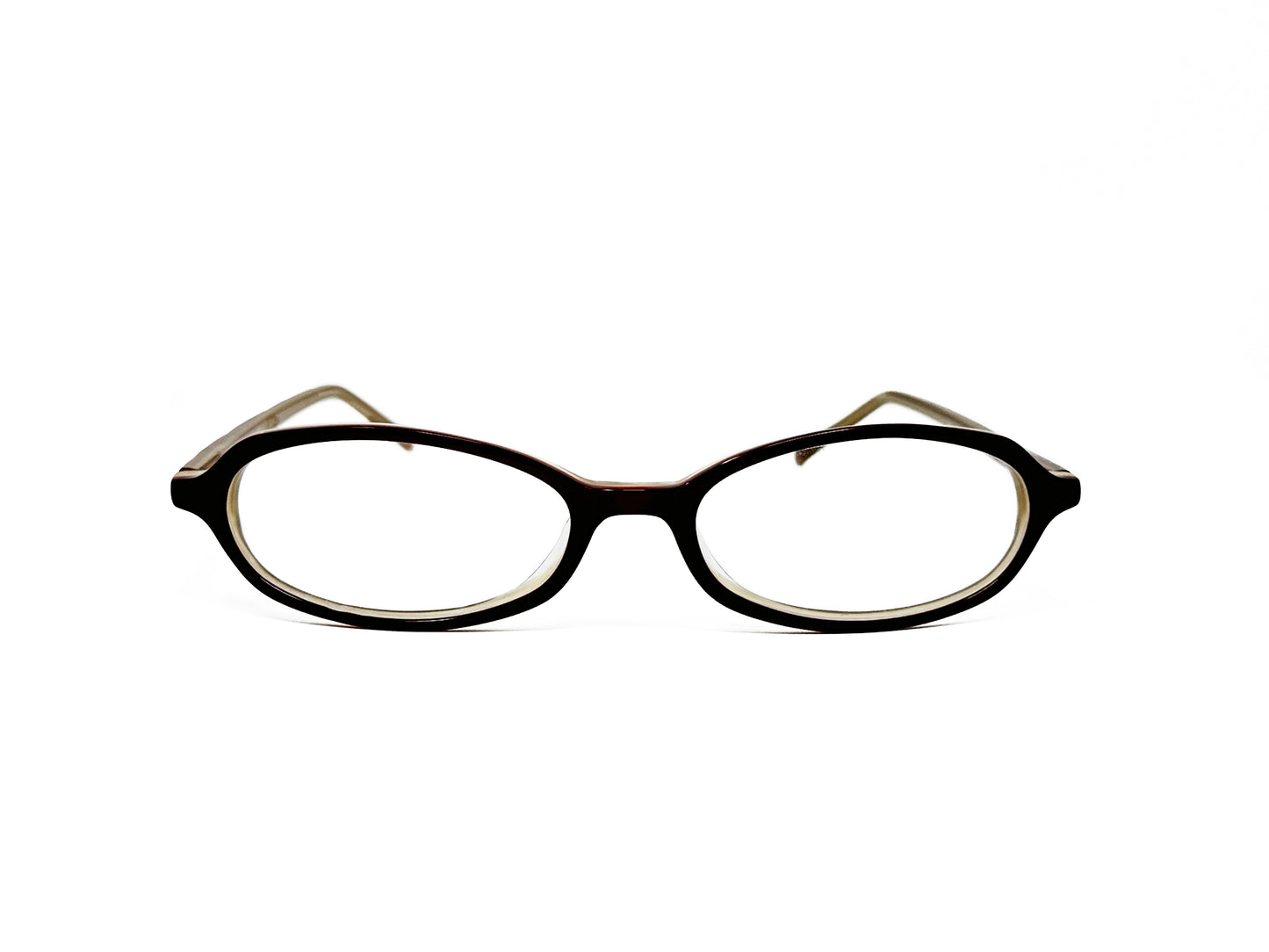 Bela Vista oval, acetate, optical frame. Model: 0404. Color: L/Purple - Dark Purple. Front view.