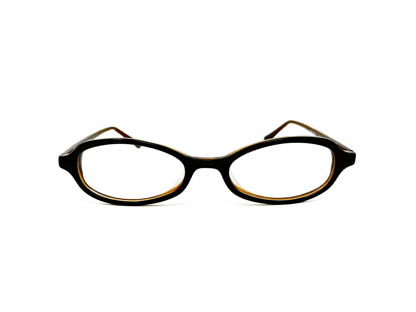 Bela Vista Optical acetate frame. Model: 0405. Color: Y/Bron - Brown. Front view.