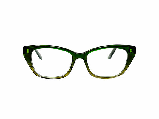 Barton Perreira acetate, cat-eye Optical Frame. Model: Melody. Color: STG. Front view.