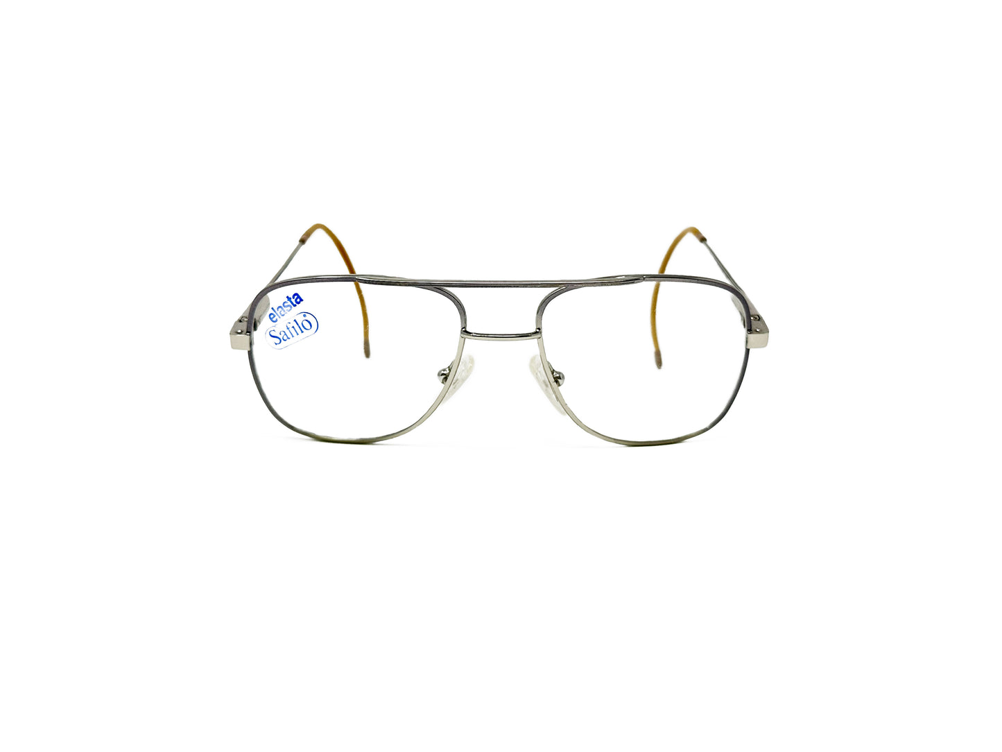 Safilo metal aviator style optical frame. Model: K468. Color: 73H. Front view.