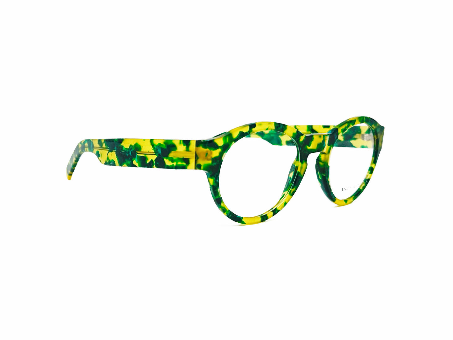 Andy Wolfe optical frame. Model: 4469. Color: G. Side View.