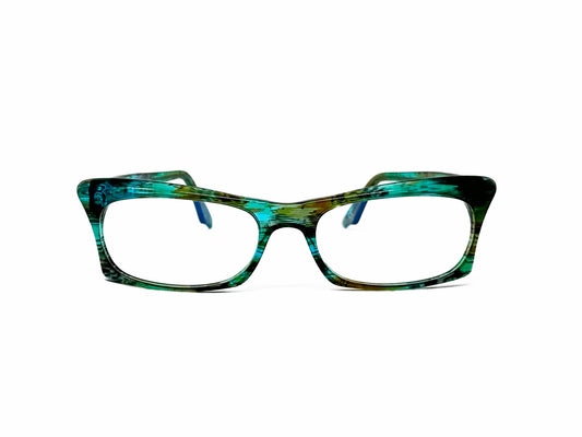 Andy Wolfe optical frame. Model:5040. Color: C. Front View.