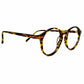 Anglo American Optical round acetate frame. Model: 406. Color: SEA tortoise. Side View.