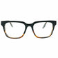 Barton Perreira square optical frame. Model: Ted. Color: RTG - Black with tortoise bottom. Front view. 