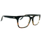 Barton Perreira square optical frame. Model: Ted. Color: RTG - Black with tortoise bottom. Side view.