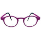 Blackfin round, metal, optical frame. Model: BF671 Clearwater. Color: 383 Fuschia. Front view. 