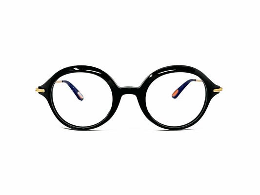 Christian Roth acetate optical frame. Model: CRX-00019 Having a Ball. Color: Blk. Front view.