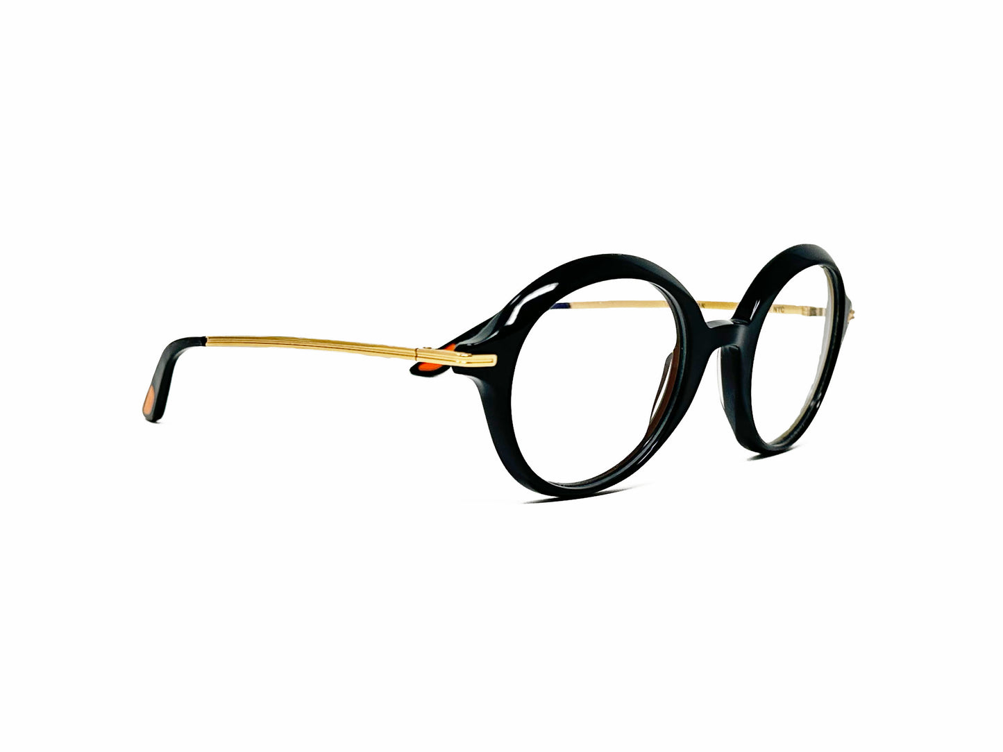 Christian Roth acetate optical frame. Model: CRX-00019 Having a Ball. Color: Blk. Front view.