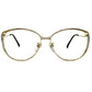 Citizen rounded-butterfly, metal, optical frame. Model: Claire. Color: 1048 - Gold. Front view. 