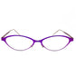 Copenhagen Eyes angled-oval, metal, optical frames. Model: It's Total. Color: 57 - purples. Front view. 
