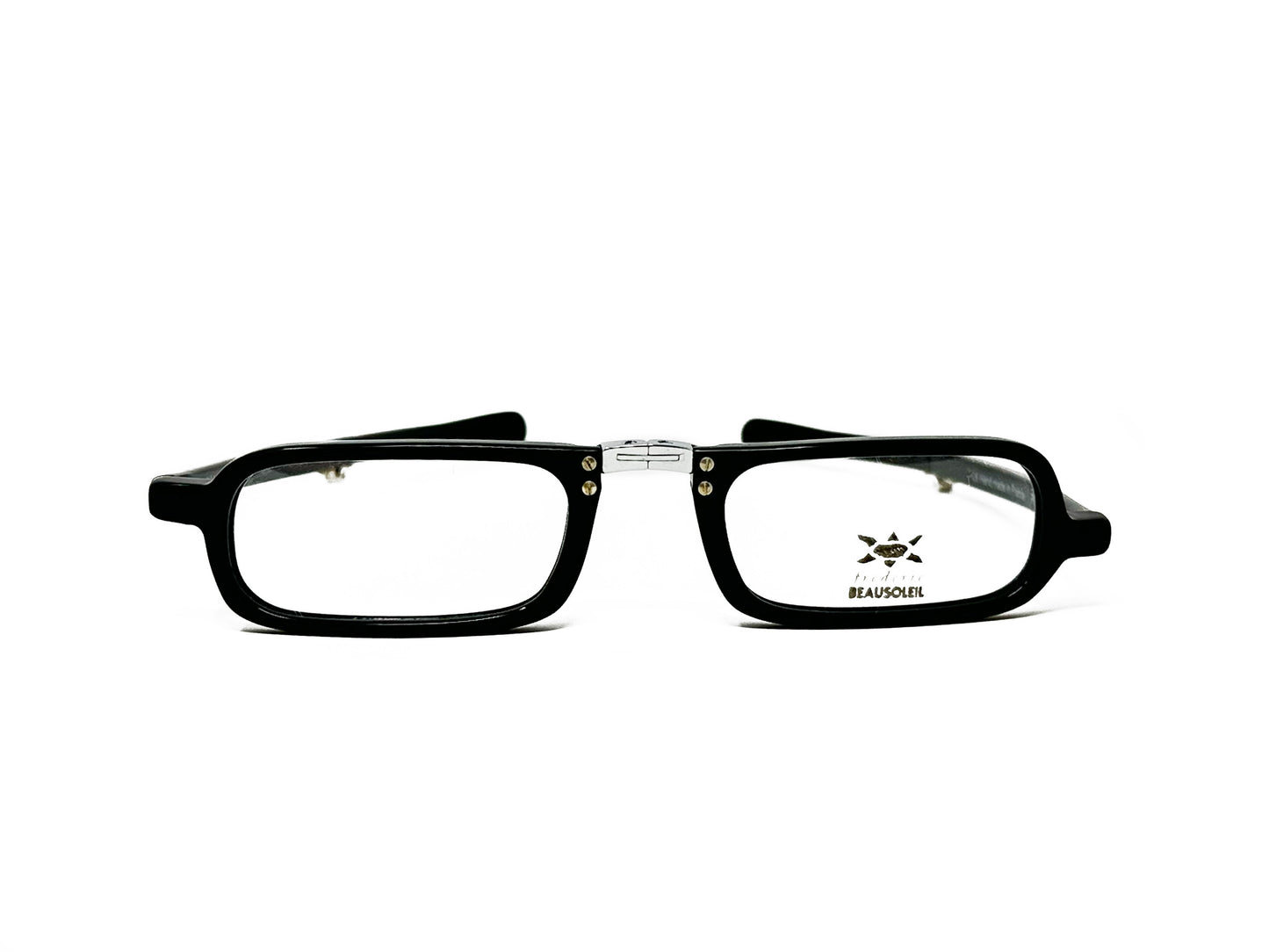 Frédéric Beausoleil folding optical frame. Model: P008. Color: 300. Front side.