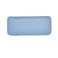Thin, compact leather slip-in case in Sky Blue.