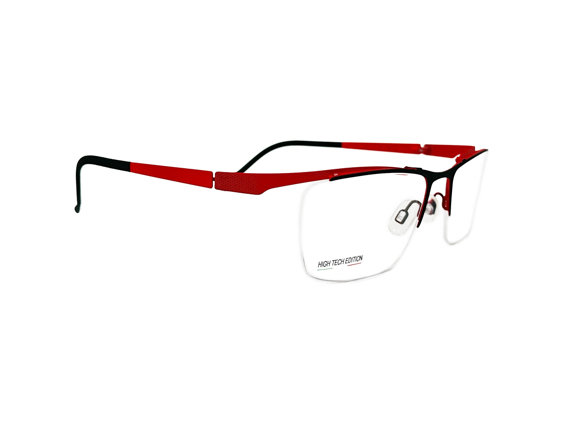 Look half-rim optical frame. Model: 10441. Color: 9834. Side view. 