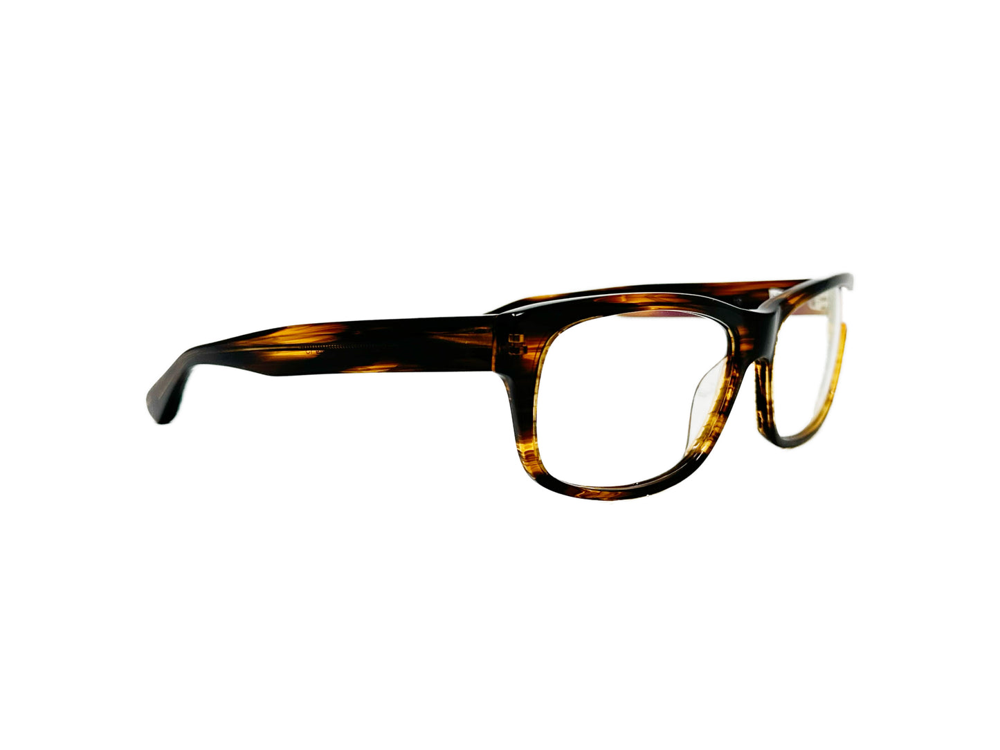 Move15 rectangular acetate optical frame. Model: Carsten. Color: 10 -Tortoise. Side view.