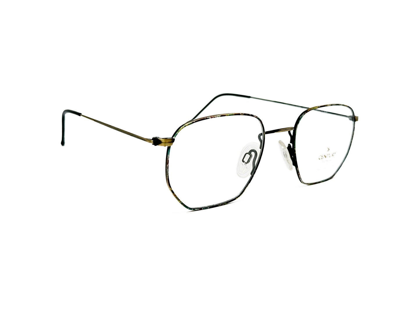 Neostyle wire optical frame. Model: 226. Color: 250 gold. Side view.