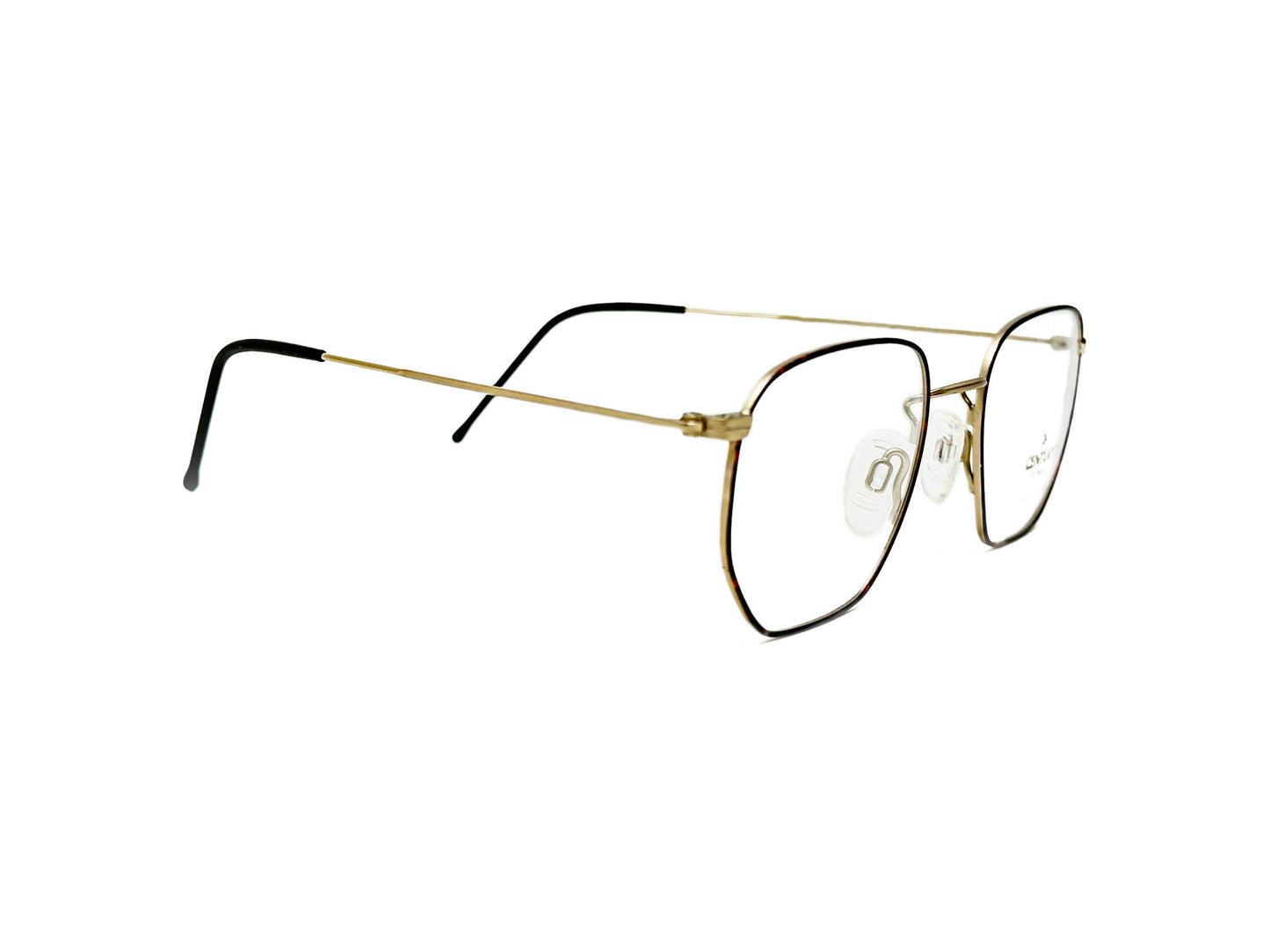 Neostyle wire optical frame. Model: 226. Color: 478 tortoise. SIde view.