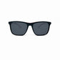 Police rectangular sunglass. Model: SPLA56 - Record 1. Color: 1BUX. Front view. 