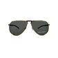 Porsche Design aviator style sunglass. Model:P8938. Color: C gold. Front view. 
