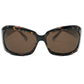 Viktlos large, wrap, acetate sunglasses. Model: 2101. Color: 4 - Tortoise. Front view. 