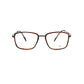 Look square optical frame. Model: 70623. Color: M3 tortoise. Front view. 