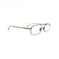 Lunor rectangular, wire optical frame. Model: Legend. Color: AG. Side view.