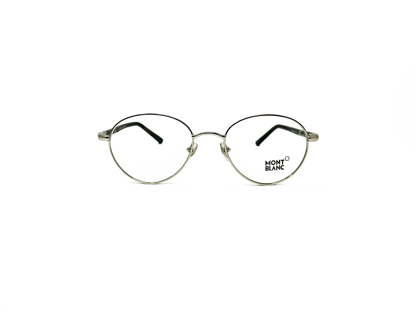 Mont Blanc round wire optical frame. Model: MB527. Color: 016. Front view. 
