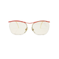 Nordic rounded square sunglass. Model: Laser 338. Color: 14 Red marble. Front view. 