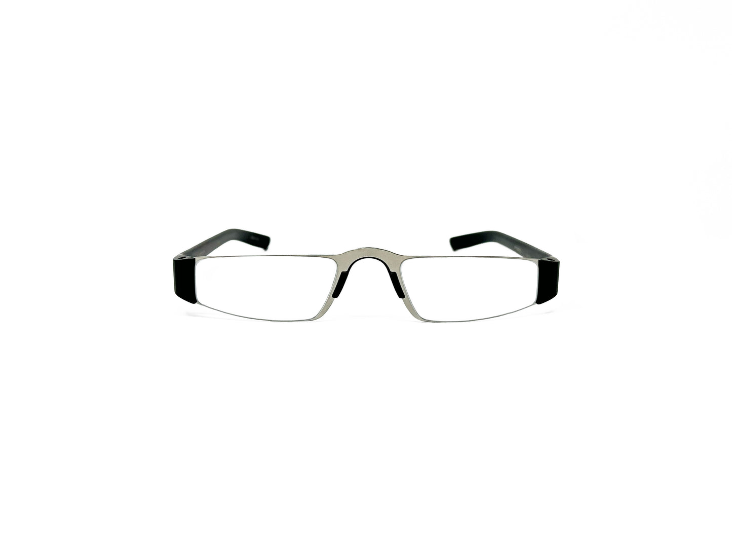 Porsche Design reader. Model: P8801. Color: A Titanium Black. Front view. 